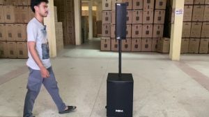 WEMICGLOBALSOUND ชุดลำโพงแอคทีฟคอลัมน์ 12นิ้ว MBA กำลัง400วัตต์ ตู้คอลัมน์มีแอมป์ในตัวพร้อมใช้งานColumn Active ตู้ซับเบส