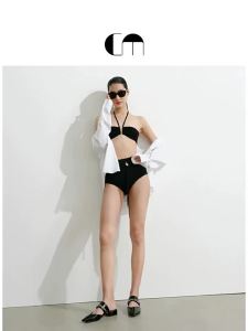 Runway Look Off-Shoulder V-Neck Swimsuit