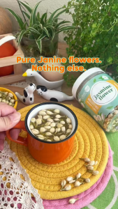 Clean Eat Jasmine Flower Tea I 50g I Natural Premium Whole Buds Fragrant Aroma Comforting Routine No Sulphur Herbal Tea Floral Tea Relaxing Tea