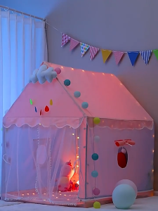 🔥ขนาดใหญ่🔥 เต้นท์เด็ก เต้นท์ฟรุ๊งฟริ๊ง เต้นท์เจ้าหญิง เสริมสร้างจินตนาการ บ้านของเล่น