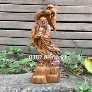 Tượng sư tổ đạt ma cao 20cm và 30cm chất liệu gỗ bách xanh cực đẹp