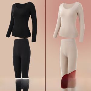 MiiOW | ชุดชั้นในผ้าโมดอลอบอุ่นสำหรับผู้หญิง MiiOW Cat Person ฤดูใบไม้ร่วง 2025 ชุดกางเกงขายาวสีแดงปีเกิดใหม่ ชุดชั้นในฤดูใบไม้ร่วง