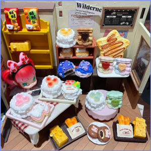 Wedding Rose Cake Line Small Dog Miniature Model Decoration Accessory Dessert Toy Display Piece Collectible Item in Stock