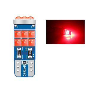 KEVANLY | 2pcs T10 LED W5W Bulb 194 168 W5W Canbus Wedge Auto Car Interior Reading Lamp License Plate Light No Error 3030 15SMD 12V White