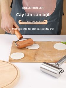 AMW | Food-Grade Rolling Pin for Dough Sheets 100% Wood