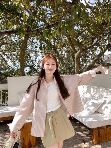 High Waist A-Line Mini Skirt Casual Womens Versatile Short Pants Spring Collection YANGRUOYU Commute Style Cotton Blend