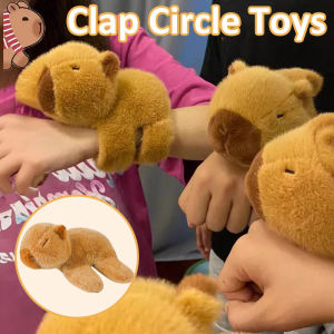 Capybara Clap Circle Toys Slap Snap Wrap Wristband Kapibara Hand Ring Fun Pop Circles Kids Gift
