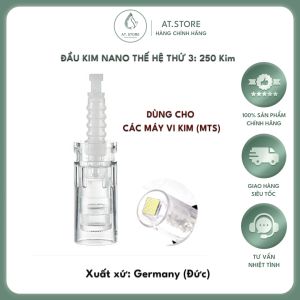 Đầu kim Nano Gold siêu nhỏ thế hệ thứ 3 gốm 250 siêu vi kim Gold dùng trong các liệu pháp Meso - Xuất xứ Germany