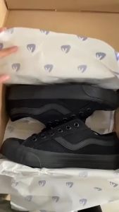 (BISA COD) Sepatu VENTELA Low Full Black - Sepatu Casual Shoes Sneakers READY SIZE 36-44
