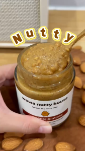 Wawa Nutty House 100% Pure Almond Spread (150g) - No Added Oil No Sugar No Salt