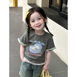 Korean Style Carton Dog T-shirt