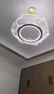 Đèn LED chùm treo thả trần hình cánh sen Đèn trần phòng ngủ cao cấp 3 chế độ ánh sáng an toàn cho mắt decor đơn cho bàn ăn hoặc phân tầng decor phòng khách sảnh khách sạn để tạo hiệu ứng chùm - Combosett