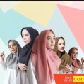 jilbab segi empat kerudung segi 4 bella square terbaru warna coklat pramuka. 