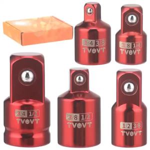 5PCS Impact Socket Adapter Set Socket Converter&Reducer 1/2 to 3/4 1/2 to 3/8 3/8 to 1/2 3/8 to 1/4 1/4 to 3/8