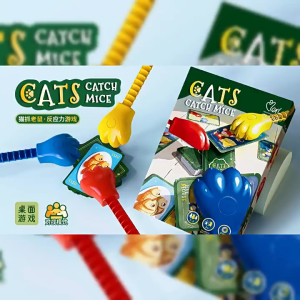 ของเล่นต่อสู้ 3 คนสำหรับเด็ก แมวและหนู การศึกษาช่วงต้น เกมการแข่งขันความเร็วในการตอบสนอง การฝึกความสนใจ เกมกระดานปริศนา