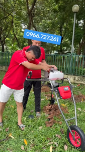 Máy Khoan Đất Cầm Tay Đẩy – Khoan Hố Nhanh Tiết Kiệm Công Sức