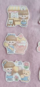 Giấy note ghi chú 100 tờ họa tiết FLOWER GIRL dễ thương Giấy nhắn văn phòng tiện lợi Set 100 miếng note không keo