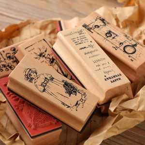 Gimue | Delicate Wooden Floral Hand Account Stamp