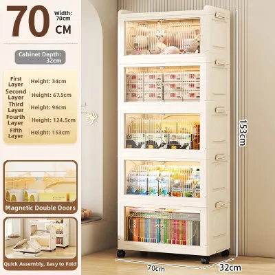 JILI | Mobile Multilayer Foldable Storage Cabinet