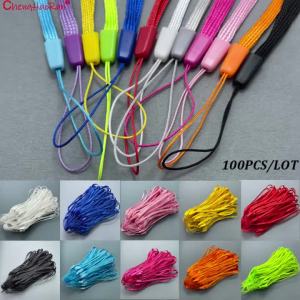 100PCS Color Lanyard For USB Flash Drive Lanyard Handheld Anti Loss Multi-functional Color Wristband Mobile Phone Decoratio