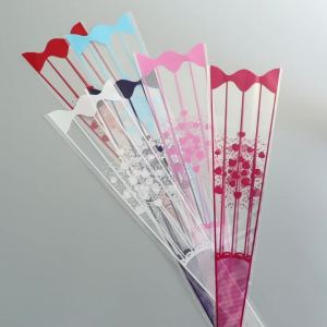 100Pcs Flower Wrapping Bag Clear Rose Floral Bouquet Packaging Bags for Valentines Day Wedding Birthday Party Gift Decoration