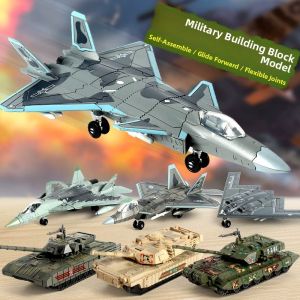 Military Simulation Model Plane J20 Su35 Ghost B2 Bomber Tank Assembly Toy Gift for Boys Plastic Fighter Aircraft Model