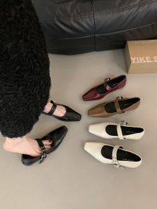 Giày Cao Gót Mary Jane Thời Trang Cho Nữ Mùa Xuân 2025 Giày Cao Gót Trong Suốt Đế Cao Su Chống Trượt