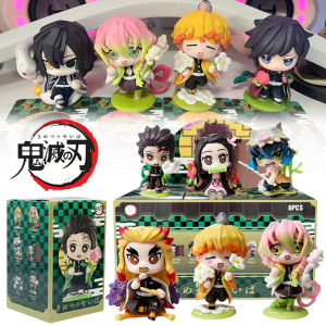 Bandai | Demon Slayer Tanjiro Kamado Nezuko anime cartoon figure blind box creative personalized statue model ornament surprise gift box
