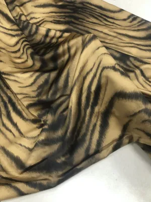 Lightweight Satin Tiger Print Fabric