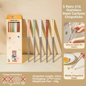TREEJACK | Antibacterial Personalized 316 Stainless Steel Chopsticks
