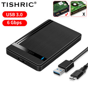 TISHRIC HDD Case SATA to USB3.0 HDD Enclosure 2.5 inch Hard Drive Case Support 6Gbps Mobile External HDD Case for PC Laptop