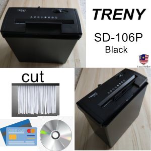 TRENY Power Office Shredder Personal Paper Shredder Can Shred Creadit Card / Staplers