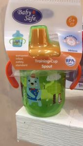 Babysafe JP034 Training Cup With Hard Spout 260ml JPO34 Baby Safe