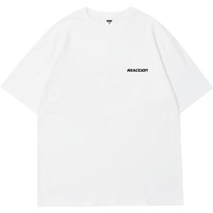 Black Half Sleeve T-Shirt Mens Style Heavyweight American Brand Summer Trendy Youth Cotton round Neck Letter Pattern Top