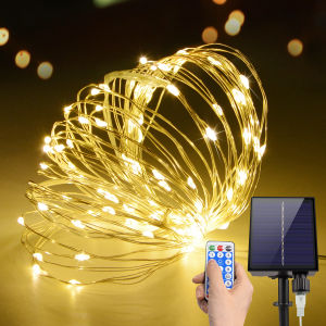 LED Strip Solar In-Ground Copper Lights Solar Garden Light Outdoor Waterproof Landscape Lighting for Yard Patio Holiday Decor