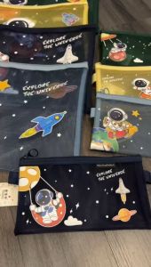 🔥 Cute Astronaut Pencil Bag Pencil Case Stationery Gift Present for Student 宇航员网纱笔袋