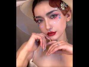 Beautiful Eyes doll eye Natural commuting Year Sparkle gray color contact lens solution 1 pair of colored contact lenses diameter 14.2MM contactlens contact lens doll eye Natural commuting Year