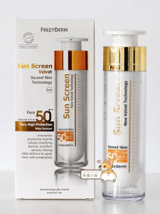 Frezyderm Velvet Texture Colorless Facial Sunscreen SPF50 for Sensitive Skin Direct Shipping 50ml Moisturizing Oil Control Repair