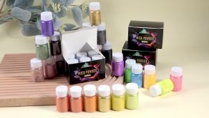 New 6 Colors Epoxy Resin Dye Mica Powder Powdered Pigments Set Resin Mica Pearlescent Resin Pearl Natural Micas Colorants Resin