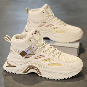 PuTian Mens Breathable Sports Casual Shoes Summer New Style Trendy Brand Net Face Design Youth Heightening Dad Shoes