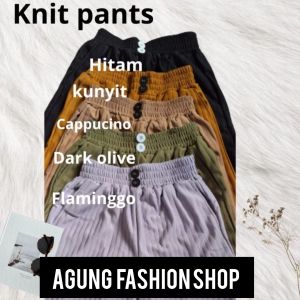 KULOT KNIT WANITA / KULOT HORNET KANCING / KULOT HORNET PANTS / AGUNG FASHION SHOP / CELANA KULOT KNIT / CELANA KULOT PANTS / CELANA KULOT KANCING / CELANA KULOT