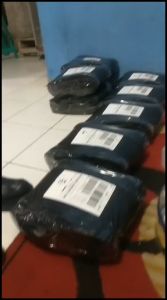 Sepatu Safety Kulit Sapi Asli Ujung Besi Murah Hitam