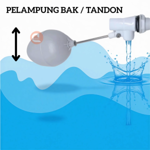 Pelampung Air Tandon Anti Luber  Ukuran 3/4 Inch Otomatis | Pelampung Bak Air Anti Luber | Float Valve Air