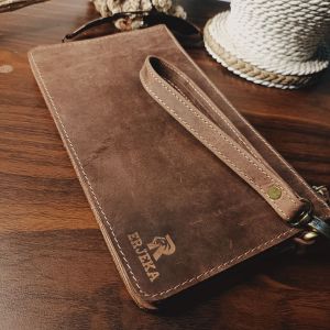 erjeka leather handbag pria kulit sapi - cluth for men - tas tangan pria genuine leather