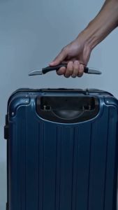 Plastic Luggage Handle 24.6cm Long (002 Metal Ears) Replaceable with Metal End Easily Install Remove Suitable for Outdoor Travel