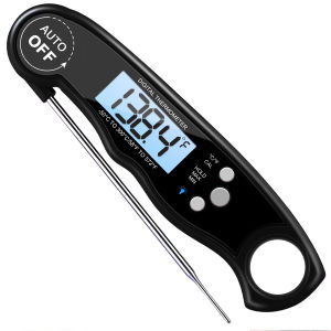 Brifit Nhiệt Kế Thịt Kỹ Thuật Số  Nhiệt Kế Nấu Ăn Đọc Tức Thì Không Thấm Nước Được Nâng Cấp Với Hiệu Chỉnh Ánh Sáng Trở Lại Đầu Dò Nhanh Cho Nhà Bếp BBQ Thực Phẩm Nướng Tự Động Bật/Tắt