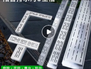 ร่องระบายน้ําระเบียงรางระบายน้ําลานระบายน้ําท่อระบายน้ําห้องน้ํา 304 ฝาครอบสแตนเลส 304 อ่างล้างจานขนาดเล็กสแตนเลส