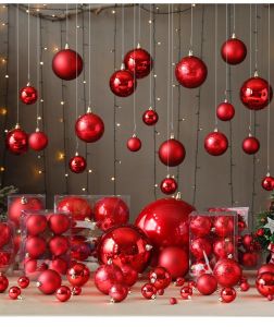 SET 6 Quả 6CM E24 Qủa châu trang trí noel Treo Trang Trí Cây Thông Noel - Lazada