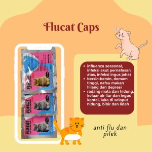 FLUCAT ANTI FLU DAN PILEK CAPS UNTUK KUCING