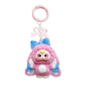 ใหม่น่ารักสำหรับทารกสามกระเป๋าจี้เครื่องประดับพีวีซีสีสันสดใสพวงกุญแจตกแต่งกระเป๋าเป้สะพายหลังน้ำหนักเบาออกแบบโบว์